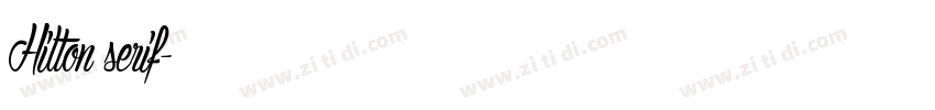 Hilton serif字体转换